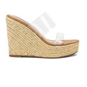 Steve Madden sunrise - wedges with clear straps